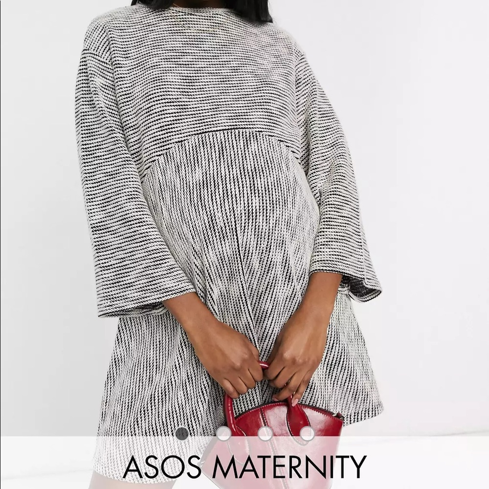 ASOS maternity marl smock swing dress size 8